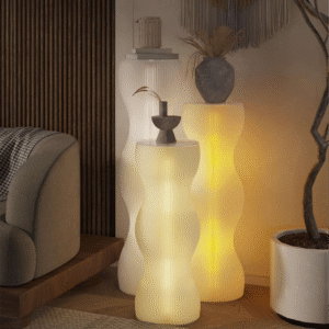 Wave Pillar with Light