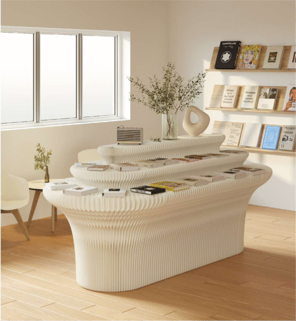 Flowing Display Desk