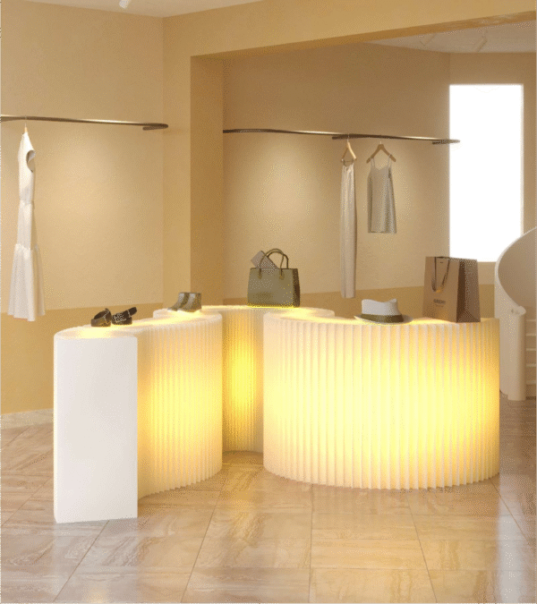 Rectangle Display Long Shelf (With Light or Without Light) - 画像 (3)